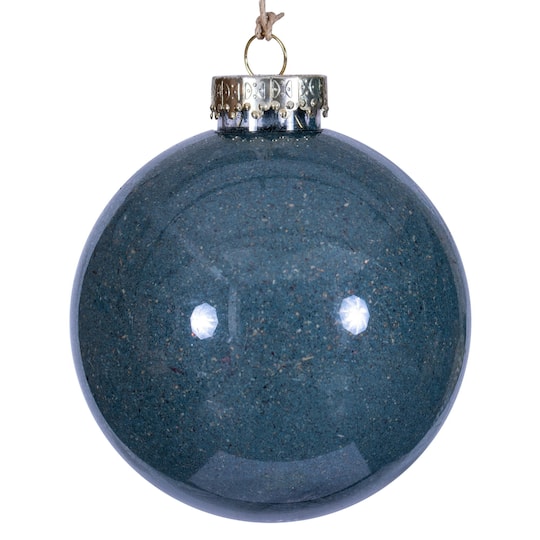 Vickerman 4" Denim Blue Ball Ornaments, 3ct. | Michaels®
